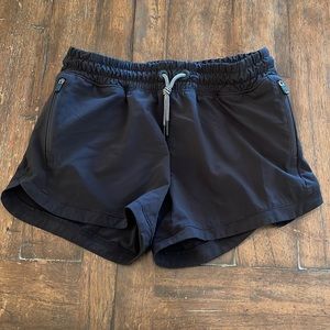 Athleta girl draw string black shorts with pockets size L/12